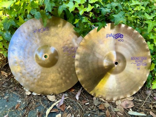 Paiste 400 Sound Edge 14” hi hats - Purple label 💜 ‘86-‘91