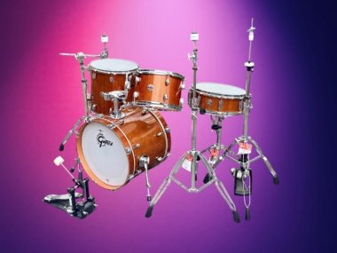 Gretsch Catalina club Jazz 4pce; 18/12/14/snare; near new 🥁Bronze sparkle lacquer - gorgeous!