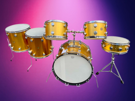 Hayman ‘68 Vibrasonic 5pce - Gold Ingot - 22,12,13,16,16 w snare option
