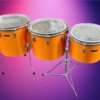 Tama Metallic Gold toms - stand up percussion - 3 pce set
