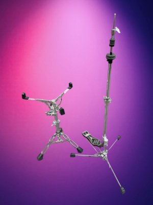 Roodiment hi hat stand & snare stand - in new condition