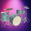 Drouyn 60’s vintage 3pce drums  - shell pack - Blue ripple
