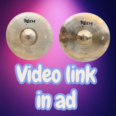 Rech Prestige 14” Prestige hi hat cymbals - near new - handcrafted in Turkey
