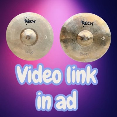 Rech Prestige 14” Prestige hi hat cymbals - near new - handcrafted in Turkey