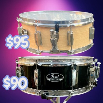 Snare drums - 2 available- excellent condition