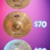 Zildjian 10” Splash cymbals - 3 to choose from - all in excellent condition