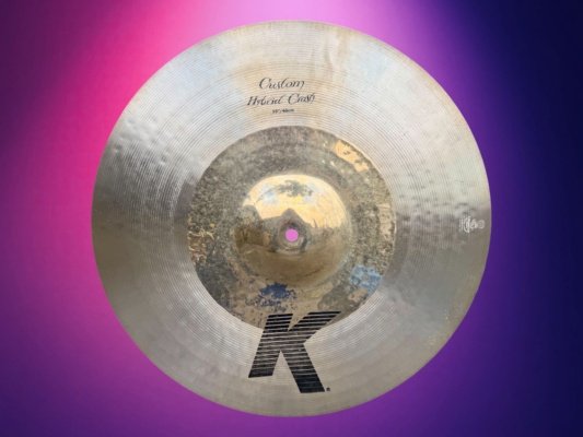Zildjian K custom 19” Hybrid crash  cymbal - excellent condition